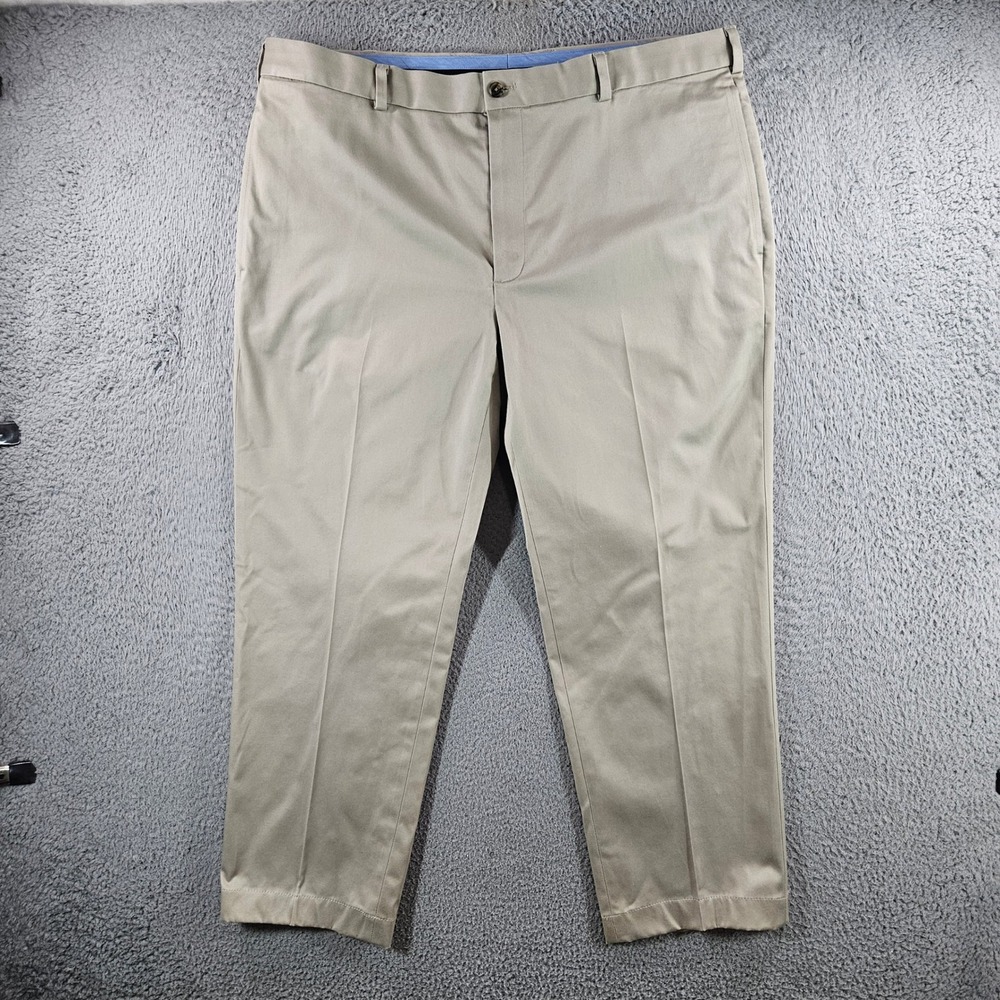 Brooks Brothers Advantage Chino Stretch Clark Fit Khaki Pants Mens 40x28 Tan